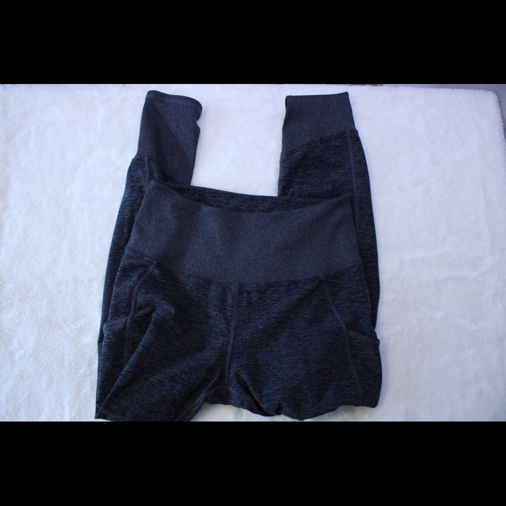 Kirkland Blue Grey Leggings with High Waist and Pockets 🪴
